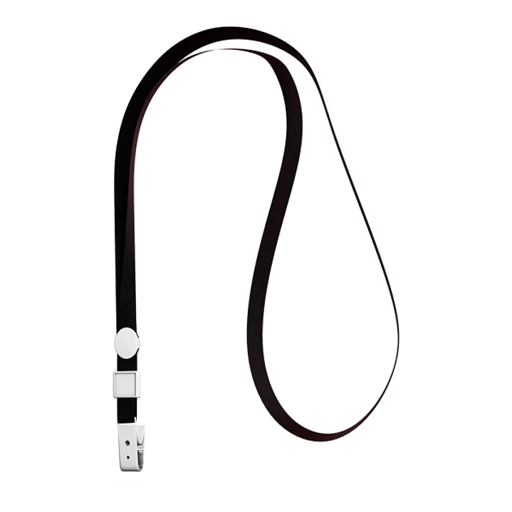 ErichKrause Colgante para Funda de Tarjeta - Cordon de Poliester - 10mm de Ancho - 38cm de Largo - Color Negro 1