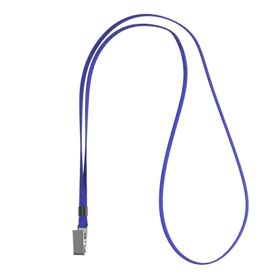 ErichKrause Colgante para Funda de Tarjeta - Cordon de Poliester - 12mm de Ancho - 42cm de Largo - Color Azul 1