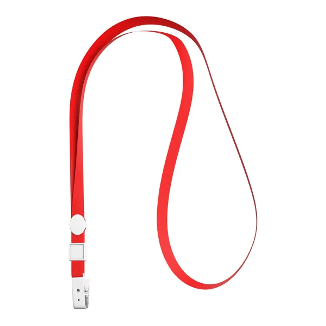 ErichKrause Colgante para Funda de Tarjeta - Cordon de Poliester - 10mm de Ancho - 38cm de Largo - Color Rojo 1