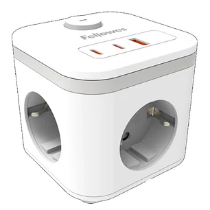Fellowes Cubo Multienchufe USB Blanco