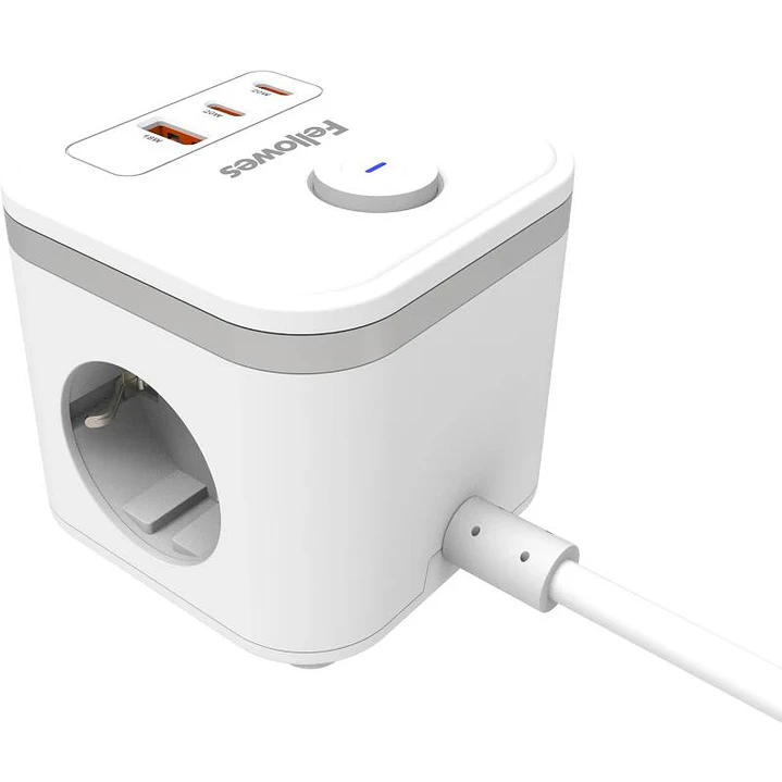 Fellowes Cubo Multienchufe USB Blanco 2