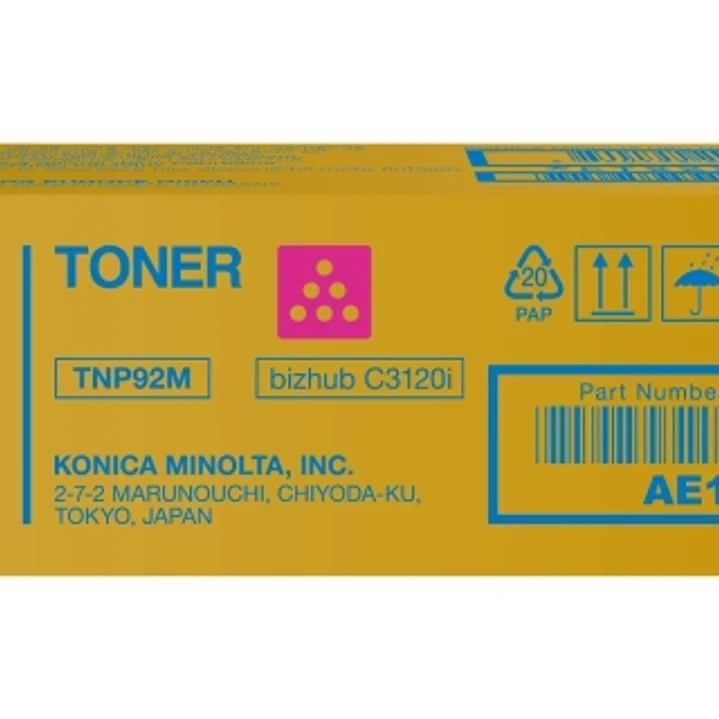 Konica Minolta TNP92 Magenta Cartucho de Toner Original TNP92M/AE1Y350 1