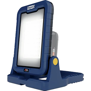 Rapid BWL2400 Luz de Trabajo LED 2400 Lumenes Portatil - Cabezal Inclinable 180? - Temperatura de Color 5000K - Color Azul/Negro - Bateria y Cargador 