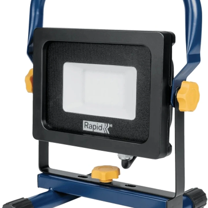 Rapid The Painter Foco LED 2000 Lumenes - Luz Blanca Fria 6000 Kelvin - Cristal Esmerilado - Ideal para Pintar y Empapelar - Cable de 2.5m - Color Azu 1