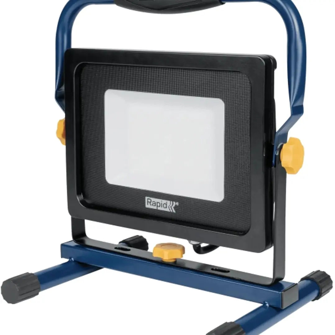Rapid The Painter+ Foco LED 5000 Lumenes - Luz Blanca Fria 6000 Kelvin - Cristal Esmerilado - Ideal para Pintar y Empapelar - Cable de 2.5m - Color Az 1