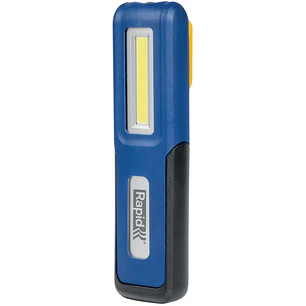 Rapid The Inspector Linterna LED Magenetica - Luz Frontal 150 Lumenes y Luz Superior 50 Lumenes - Bateria Recargable - Color Azul/Negro