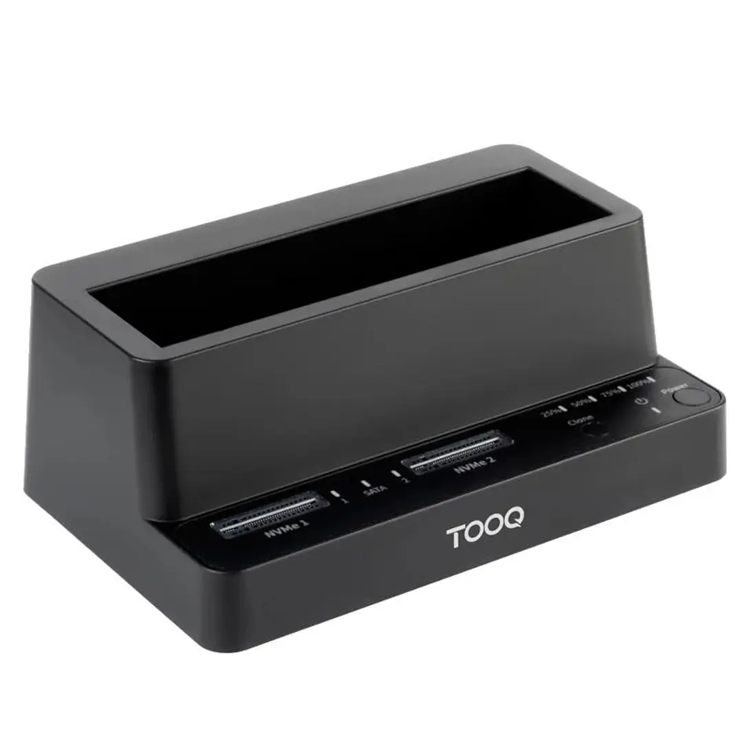 Tooq DockStation 2xSSD M.2NVMe+SATA 2.5/3.5 Clone 1