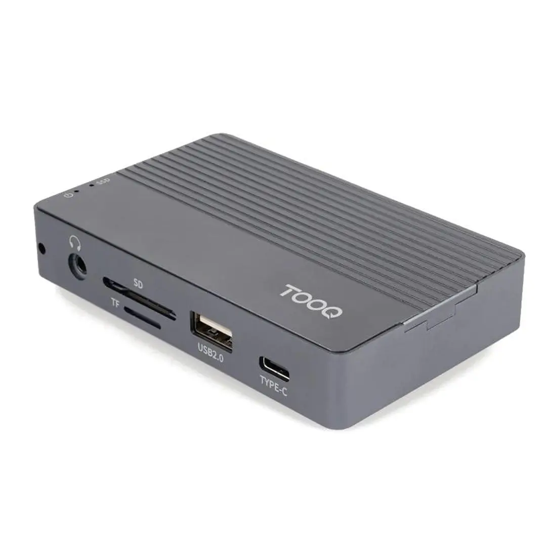 Tooq Caja Externa+HUB M.2 NGFF/NVMe USB3.2 Gen3 1
