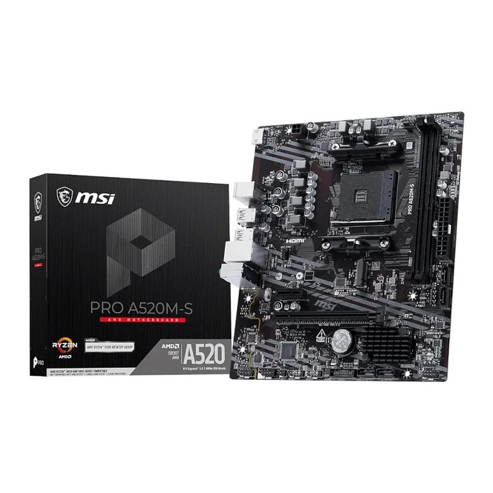 MSI Placa Base PRO A520M-S mATX AM4 1