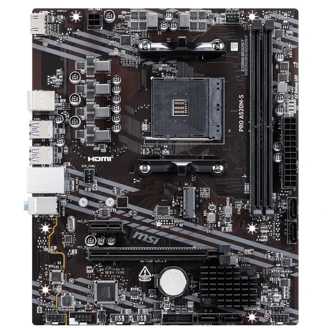 MSI Placa Base PRO A520M-S mATX AM4 2