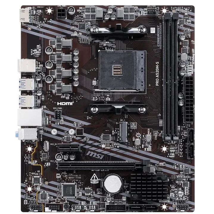 MSI Placa Base PRO A520M-S mATX AM4 2