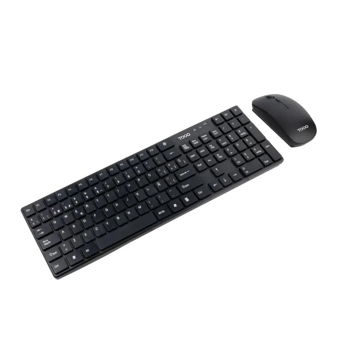 Tooq Teclado+Ratón TQKMW-3102 Slim inalámbr Negro 1