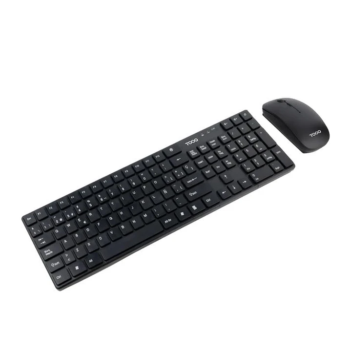 Tooq Teclado+Ratón TQKMW-3102 Slim inalámbr Negro 1