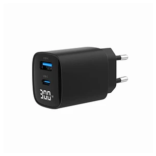 Gembird Cargador rápido USB de 2 puertos 30 W LCD
