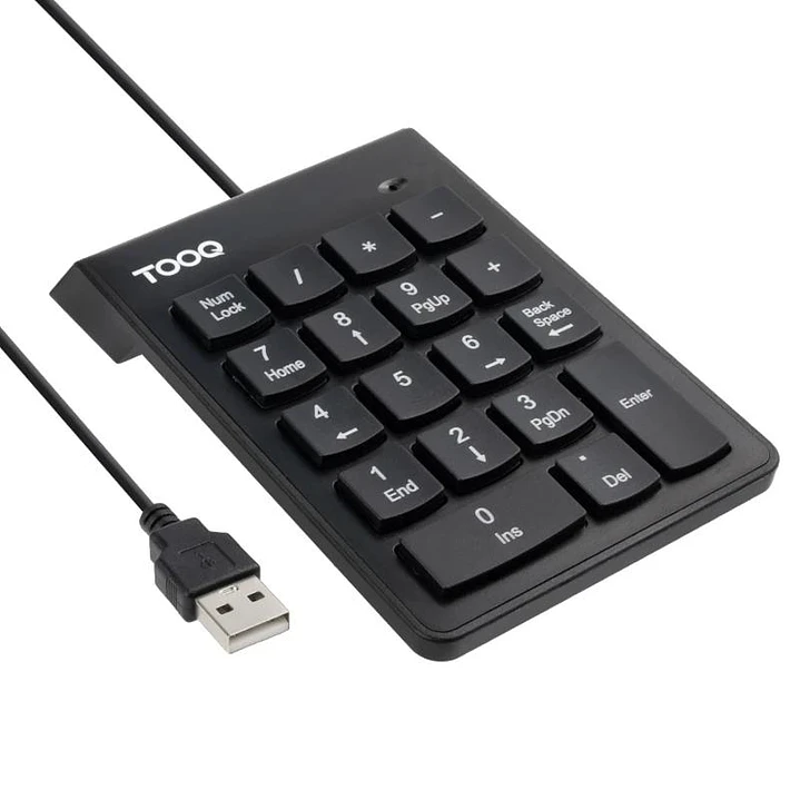 Tooq Teclado USB Numérico 19 teclas Negro 1