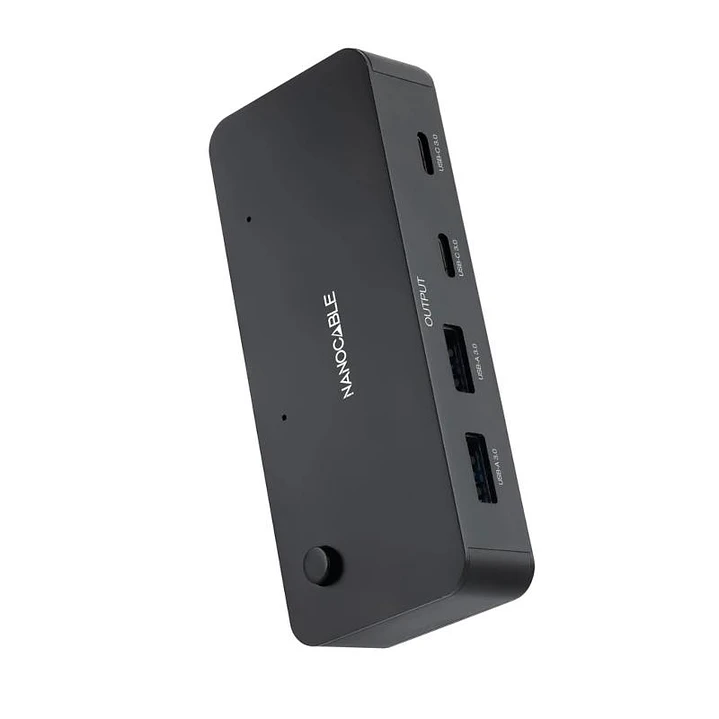 Nanocable Switch 2xUSB3.0+USB-C 5V A 2xUSB-A3.0 1