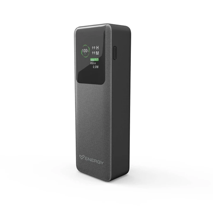 Energy Sistem Display Pro Powerbank 20000 mAh - 100W - Display a Color - Tecnologia Intelligent Power Delivery - 2 Puertos Para Carga Simultanea - USB 1