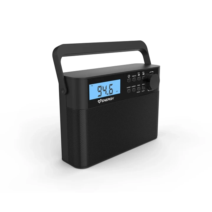 Energy Sistem Kitchen Radio Portatil FM - Antena Telescopica - Doble Alarma - Alimentacion por DC o 6xAA - Color Negro 1