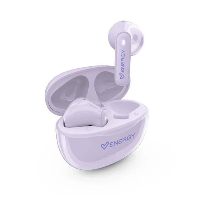 Energy Sistem PopBuds Auriculares True Wireless - Bluetooth 6.0 - 20h Autonomia - Diseño Compacto - Color Lila 1