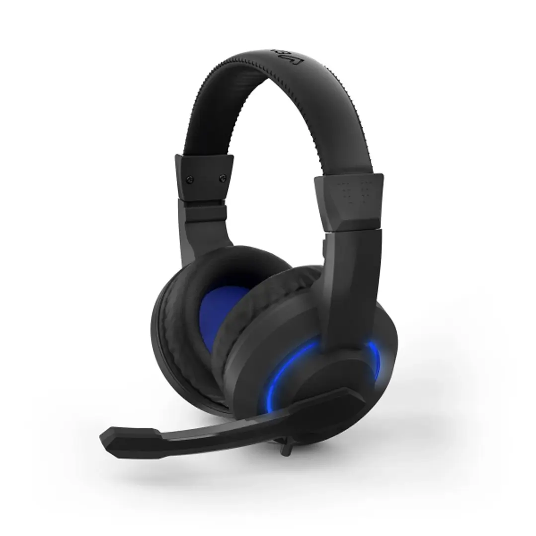 Energy Sistem Halo Auriculares Gaming - Microfono Plegable - Iluminacion LED - Diadema Ajustable - Almohadillas Acolchadas - Control en Cable - Color  1
