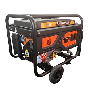 Blim Generador Electrico a Gasolina - Potencia 3.1kW - 3.3kW Maximo - Cilindrada 223cc - OHV 4 Tiempos - Deposito 15L - 9h de Autonomia - Arranque Man