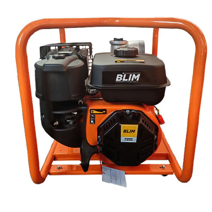 Blim Motobomba a Gasolina - Potencia 7HP - Cilindrada 212cc - Caudal 35.000L/h - Salida 80mm - Elevacion 30m - Autoaspirante - Arranque Manual - 26kg  1