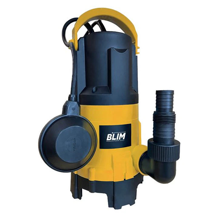 Blim 3 en 1 Bomba Sumergible - Potencia 750W - Caudal 14.000L/h - Elevacion 7.5m - Solidos Ajustables 1/5/25mm - IPX8 - Cable 10m - Aguas Limpias y Su 1