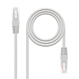 Nanocable Cable de Red - Cat.6 - Longitud 30m - UTP - AWG24 - Conductor OFC - Latiguillo RJ45 - Color Gris