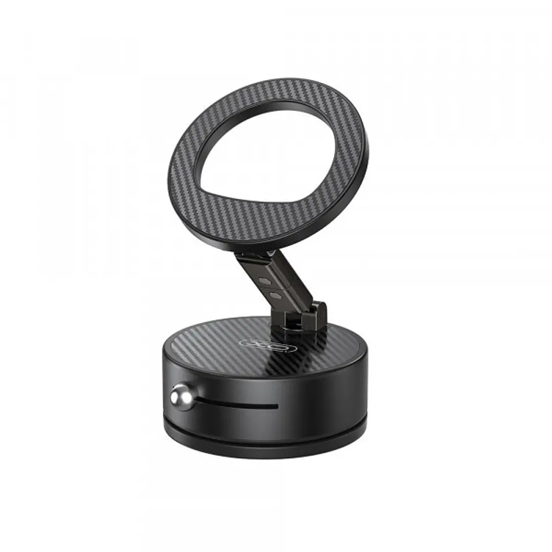 XO C188 Soporte de Coche para Smartphone - Magnetico - Fijacion por Vacio - Fuerza 19N - Giro 360º - Inclinacion 180º - Plegable - Aleacion de Alumini 1