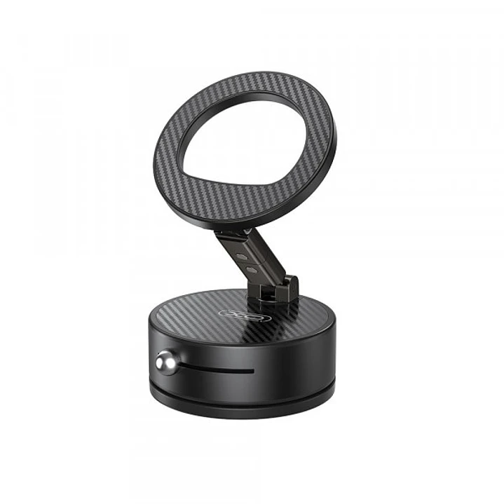 XO C188 Soporte de Coche para Smartphone - Magnetico - Fijacion por Vacio - Fuerza 19N - Giro 360º - Inclinacion 180º - Plegable - Aleacion de Alumini 1