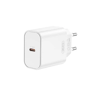 XO CE32 Cargador de Pared - Potencia 20W - USB-C - Power Delivery 3.0 - Carga Rapida - Policarbonato - Color Blanco