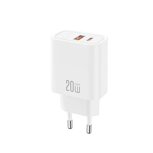 XO CE40 Cargador de Pared - USB-A 20W - USB-C 20W - Power Delivery - Quick Charge - Color Blanco