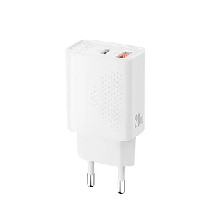 XO L161 Cargador de Pared - USB-A 18W - USB-C 20W - Carga Rapida - ABS - Color Blanco