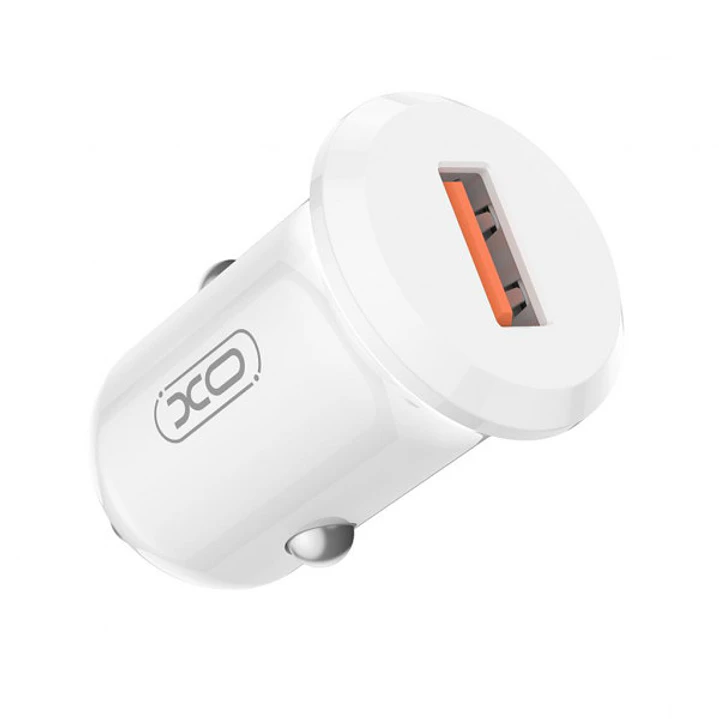 XO CC68 Cargador de Coche - Potencia 18W - USB-A - 12-24V - Quick Charge 3.0 - ABS - Color Blanco 1