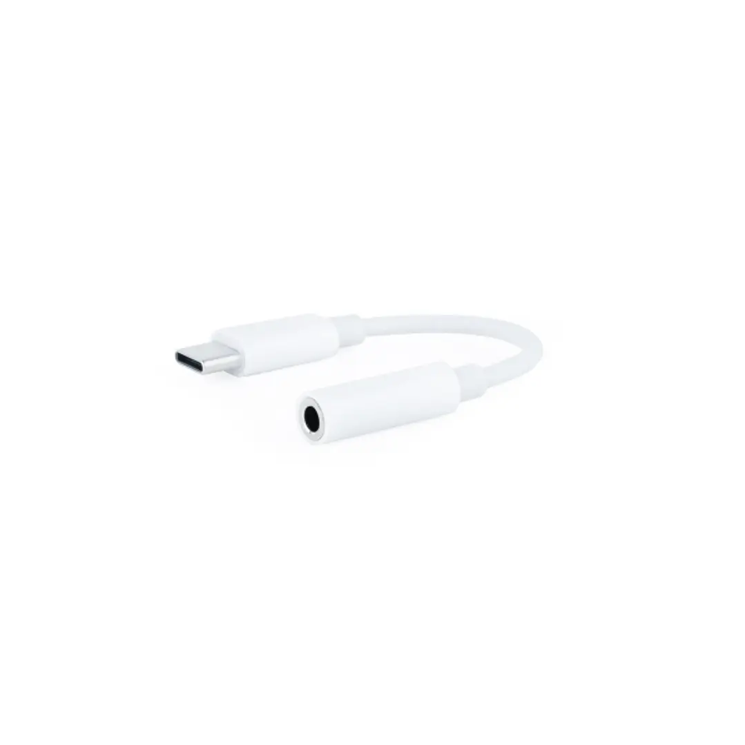Nanocable Adaptador de Audio - USB-C Macho - Jack 3.5mm Hembra - Longitud 11cm - Color Blanco 1