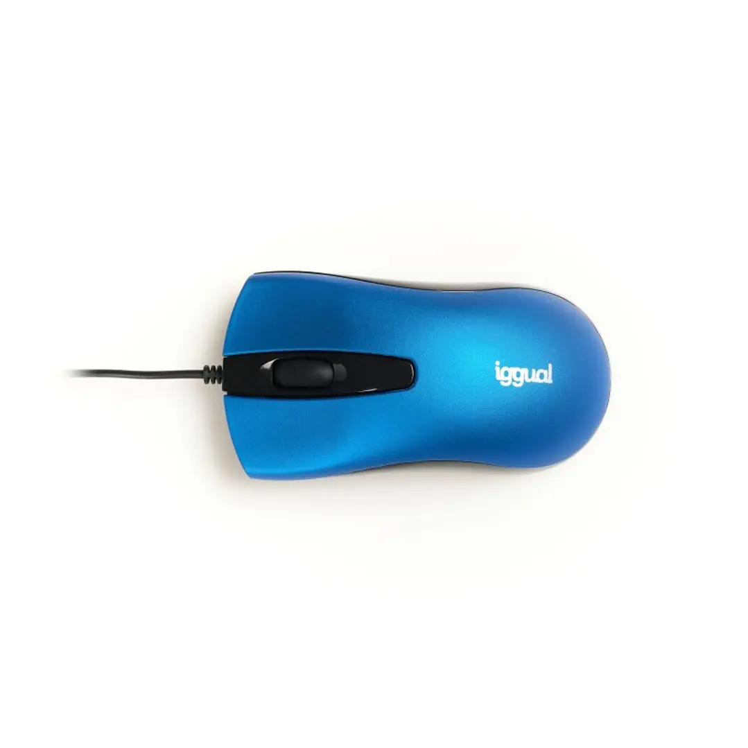 iggual Ratón óptico COM-BUSINESS-1200DPI azul 1