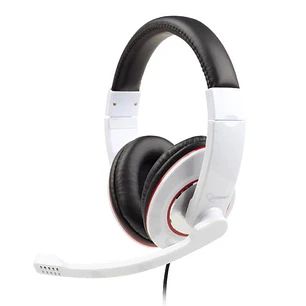 Gembird Auriculares control de volumen blanco