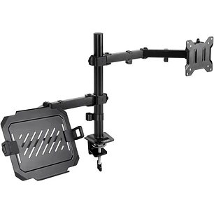 Tooq Soporte de Mesa para Monitor y Portatil - 2 Brazos - Pantallas de 13-32