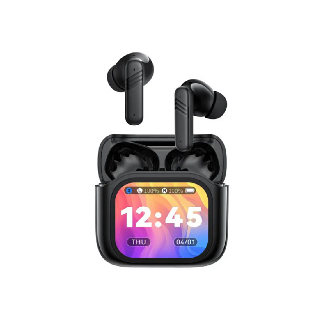 XO X50 Auriculares TWS - Bluetooth 6.0 - Cancelacion de Ruido ANC - Pantalla Tactil - Doble Microfono ENC - Modo Transparencia - Altavoz 13mm - Contro 1