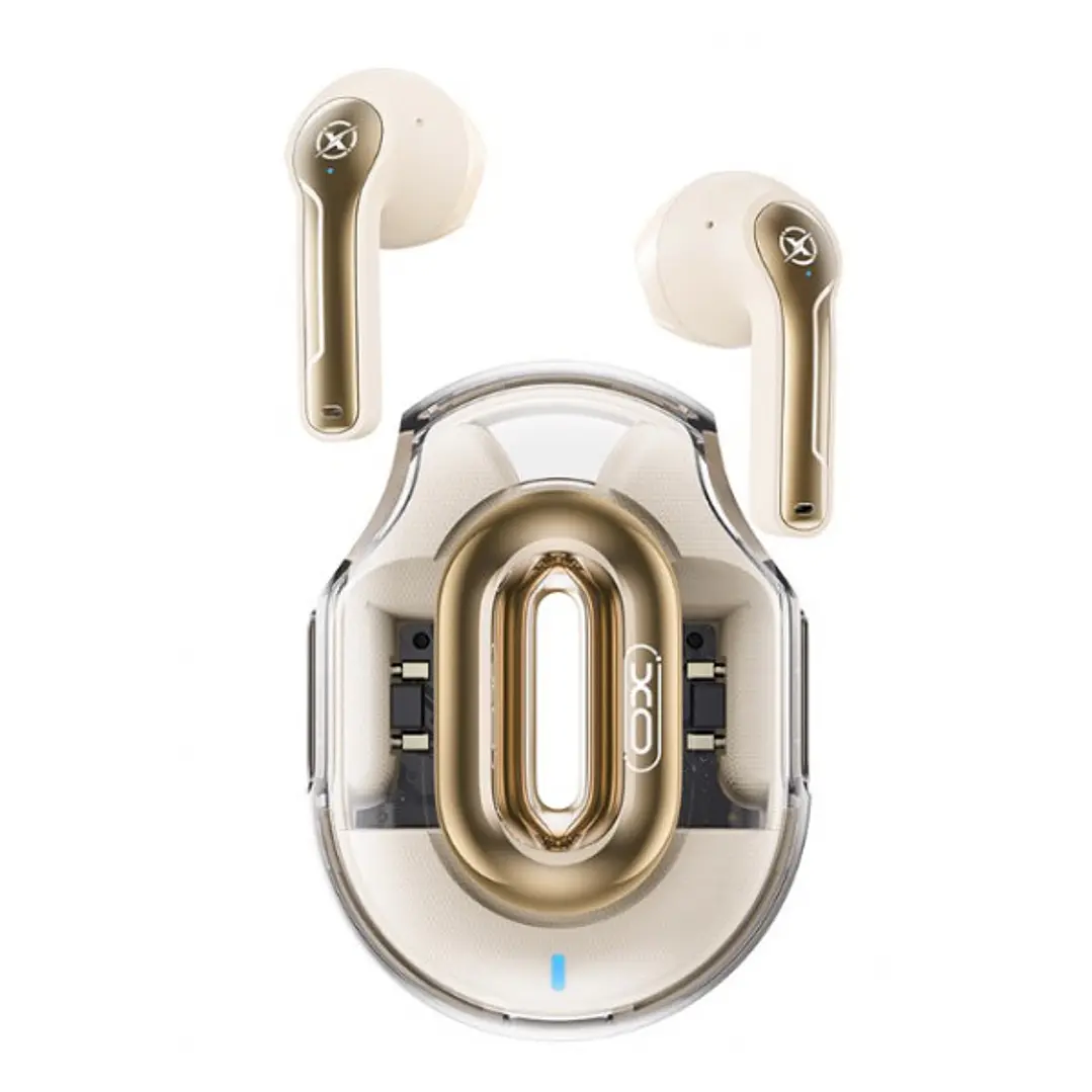 XO X43 Auriculares TWS - Bluetooth 5.4 - Autonomia hasta 18h con Estuche - USB-C - Emparejamiento Automatico - Compacto - Color Beige 1