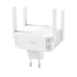XO TX01 Repetidor WiFi - Doble Banda 2.4 y 5GHz - 300Mbps en 2.4GHz - 867Mbps en 5GHz - Antena Externa Omnidireccional - Enchufable - Color Blanco