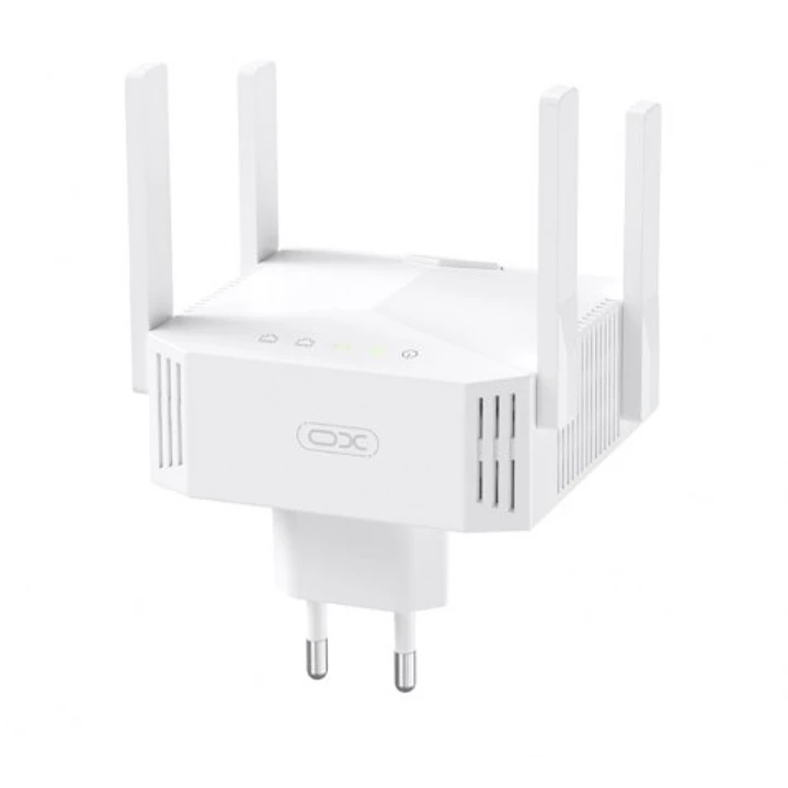 XO TX01 Repetidor WiFi - Doble Banda 2.4 y 5GHz - 300Mbps en 2.4GHz - 867Mbps en 5GHz - Antena Externa Omnidireccional - Enchufable - Color Blanco 1
