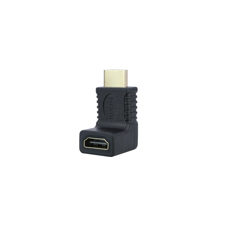 Nanocable Adaptador HDMI - Acodado 90 Grados - Conector Hembra a Macho - Color Negro 1