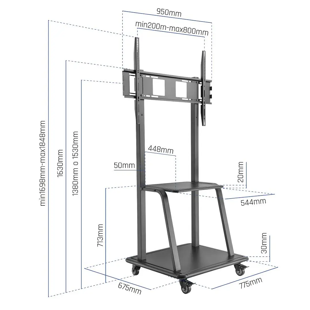 iggual GOLIAT Soporte TV con ruedas 37