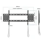 iggual SPTV86 Soporte TV pared Fijo 43