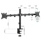 iggual SPM02 Soporte pinza mesa 2 monitores 17-32