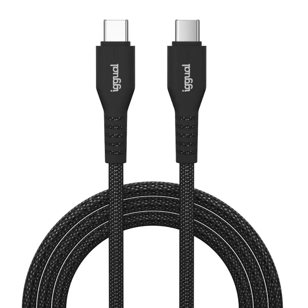 iggual Cable USB-C a tipo C 60W 3A 100 cm trenzado 1