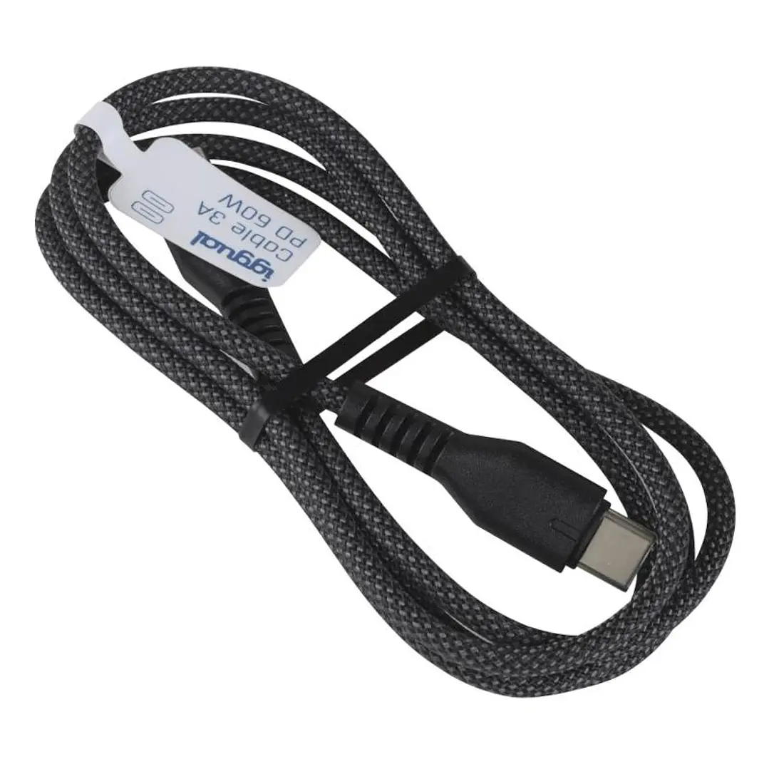iggual Cable USB-C a tipo C 60W 3A 100 cm trenzado 2