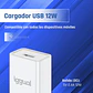 iggual Cargador de pared 1xUSB-A 5V/2.4A (12W) - thumbnail 2