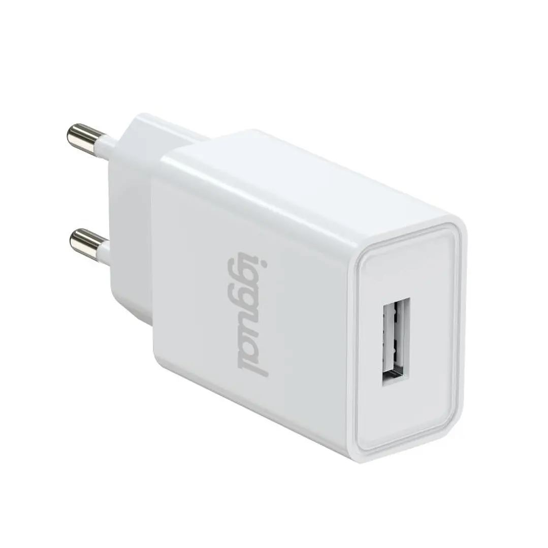 iggual Cargador de pared 1xUSB-A 5V/2A (10W) 1